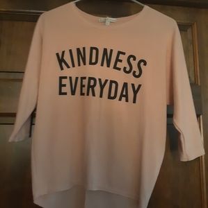 3/4 length Kindness Everyday top